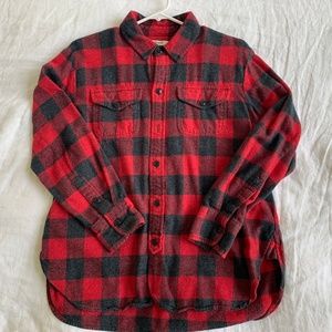 Madewell Flannel Button Up, Size 6